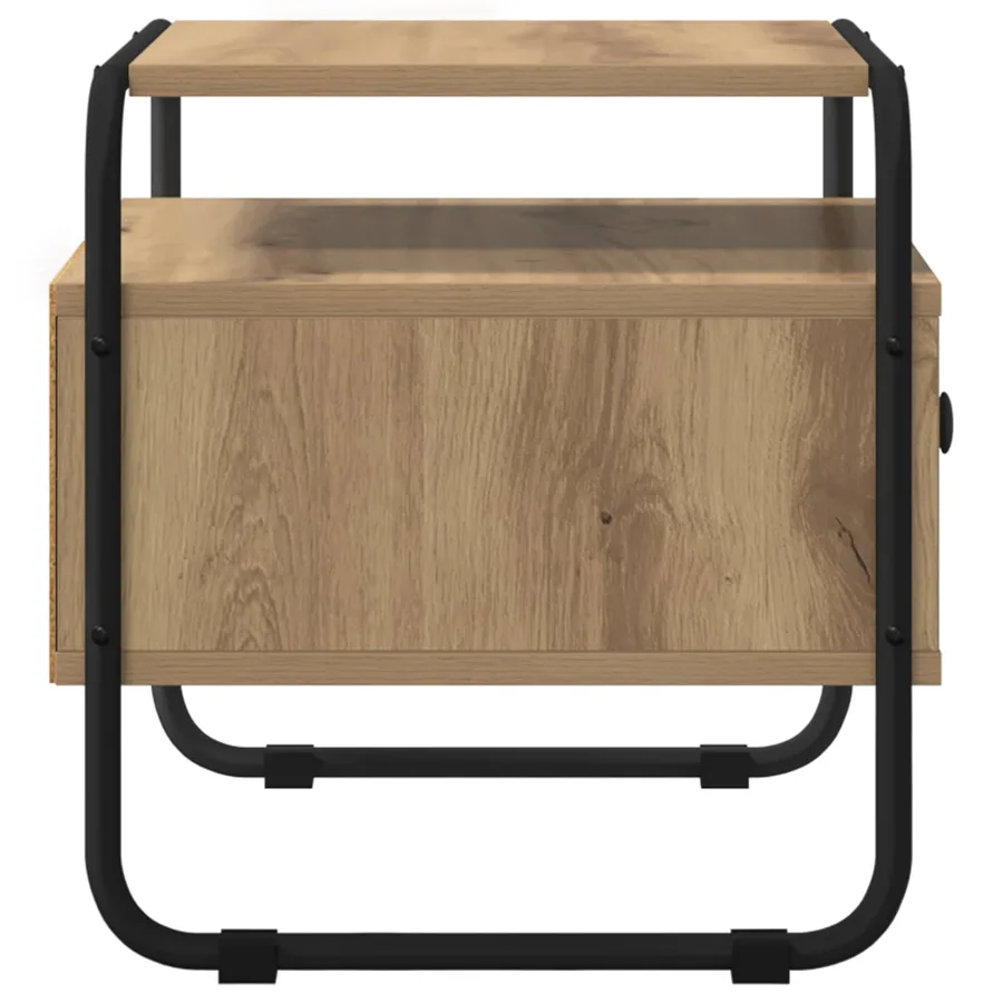 Table de chevet Chêne artisanal Bois d'ingénierie - 5