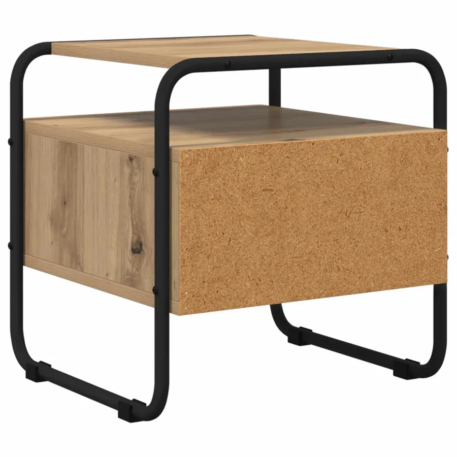 Table de chevet Chêne artisanal Bois d'ingénierie - 6