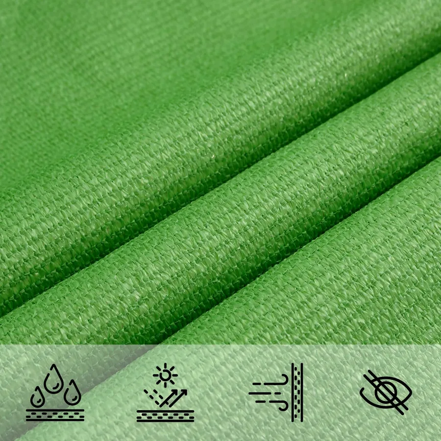 Voile d'ombre Vert clair 2 x 6 m HDPE - 4