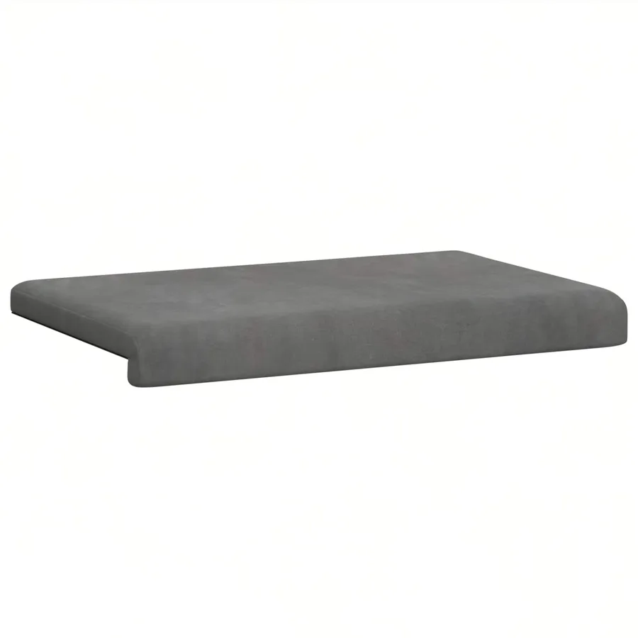 Coussin de banc Velours (V) Gris foncé Profondeur 35 cm - 5