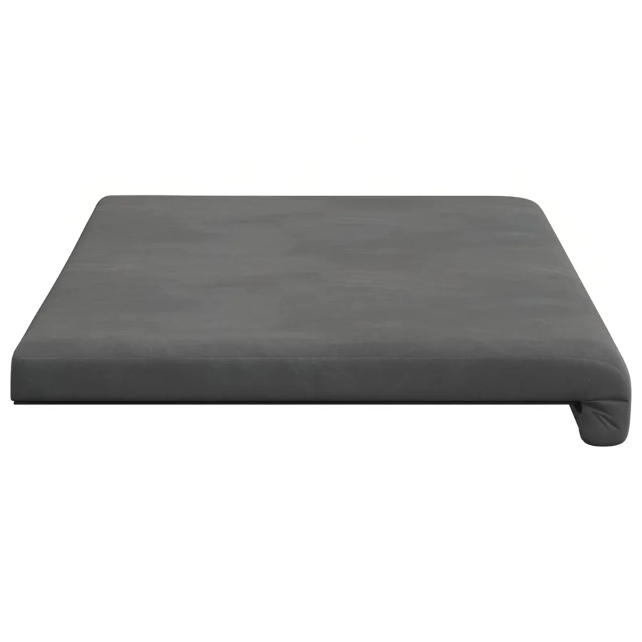 Coussin de banc Velours (V) Gris foncé Profondeur 35 cm - 6