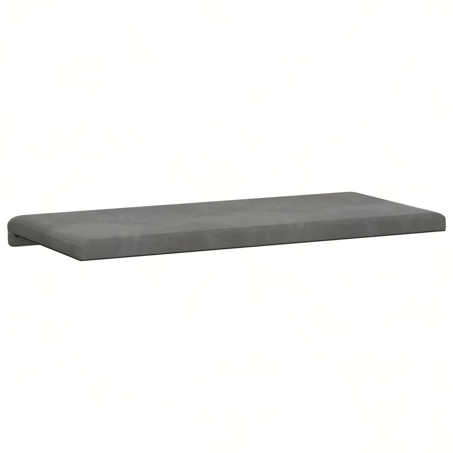 Coussin de banc Velours (V) Gris foncé Profondeur 35 cm - 7