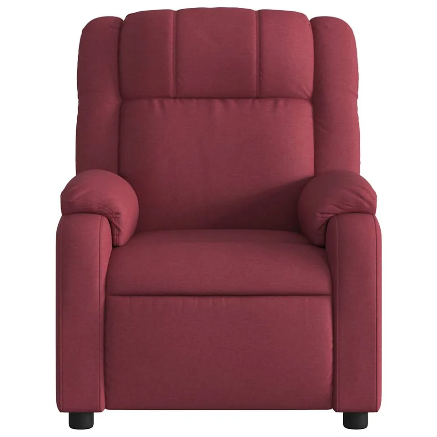 Fauteuil de massage inclinable électrique Rouge bordeaux Tissu - 9
