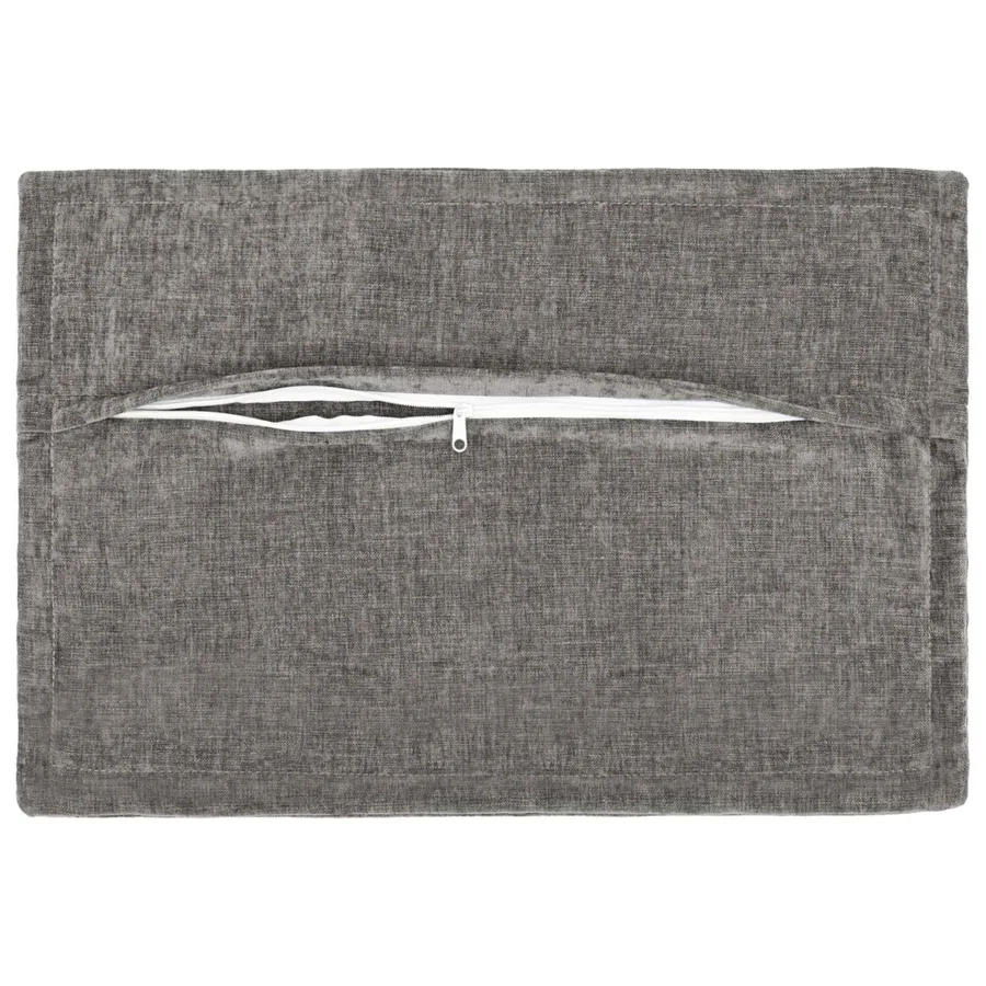 Housse de coussin 6 pcs HOUTEN Gris foncé 40 x 60 cm - 3