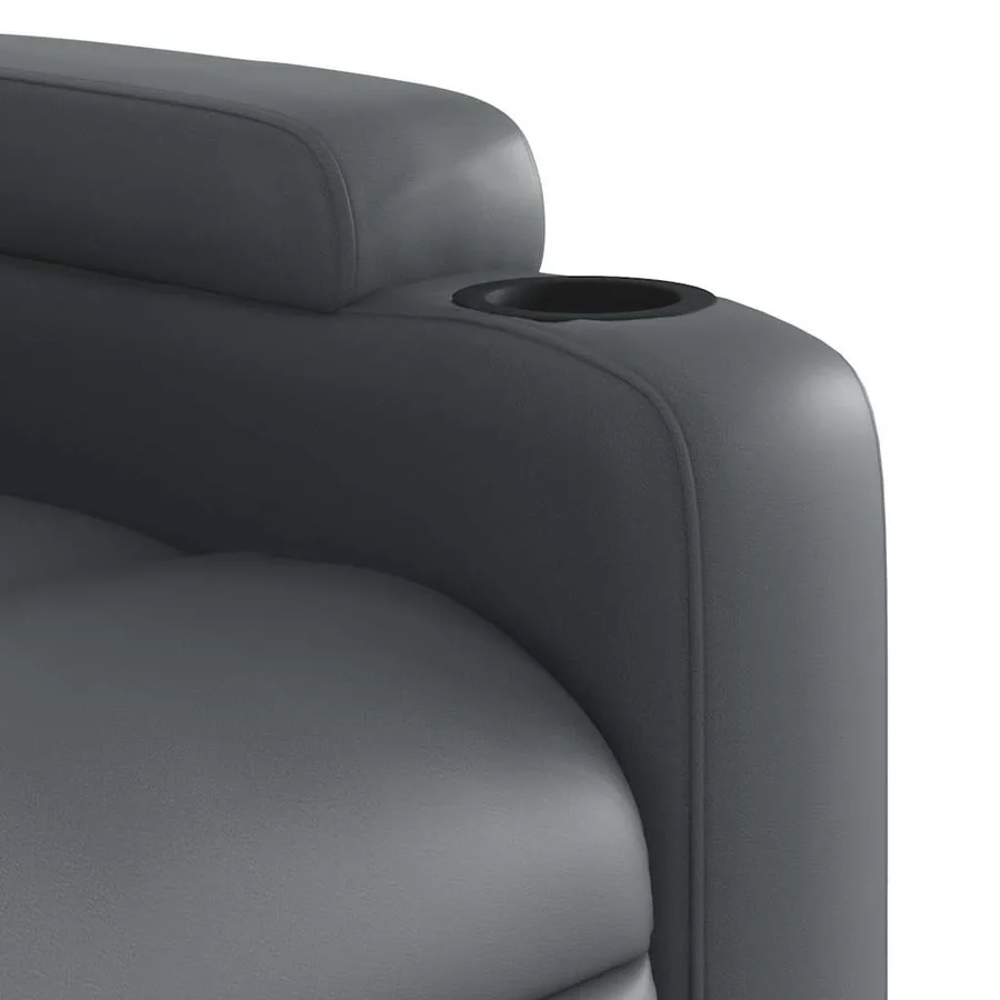 Fauteuil inclinable électrique Gris Similicuir - 11