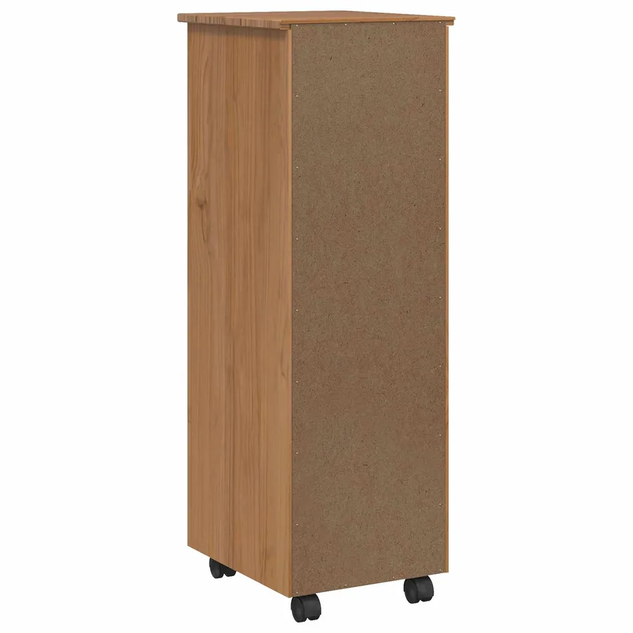Cabinet Roulant avec Tiroirs CORONA Brun Miel - 6