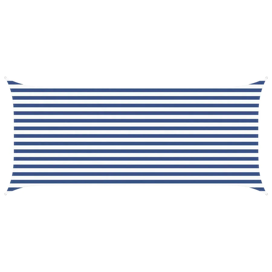 Voile d'ombre Bleu et Blanc 4,5 x 2 m 100 % polyester Oxford - 2