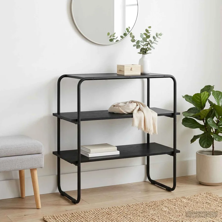 Table console Chêne noir 100 x 41 x 75 cm Bois d'ingénierie
