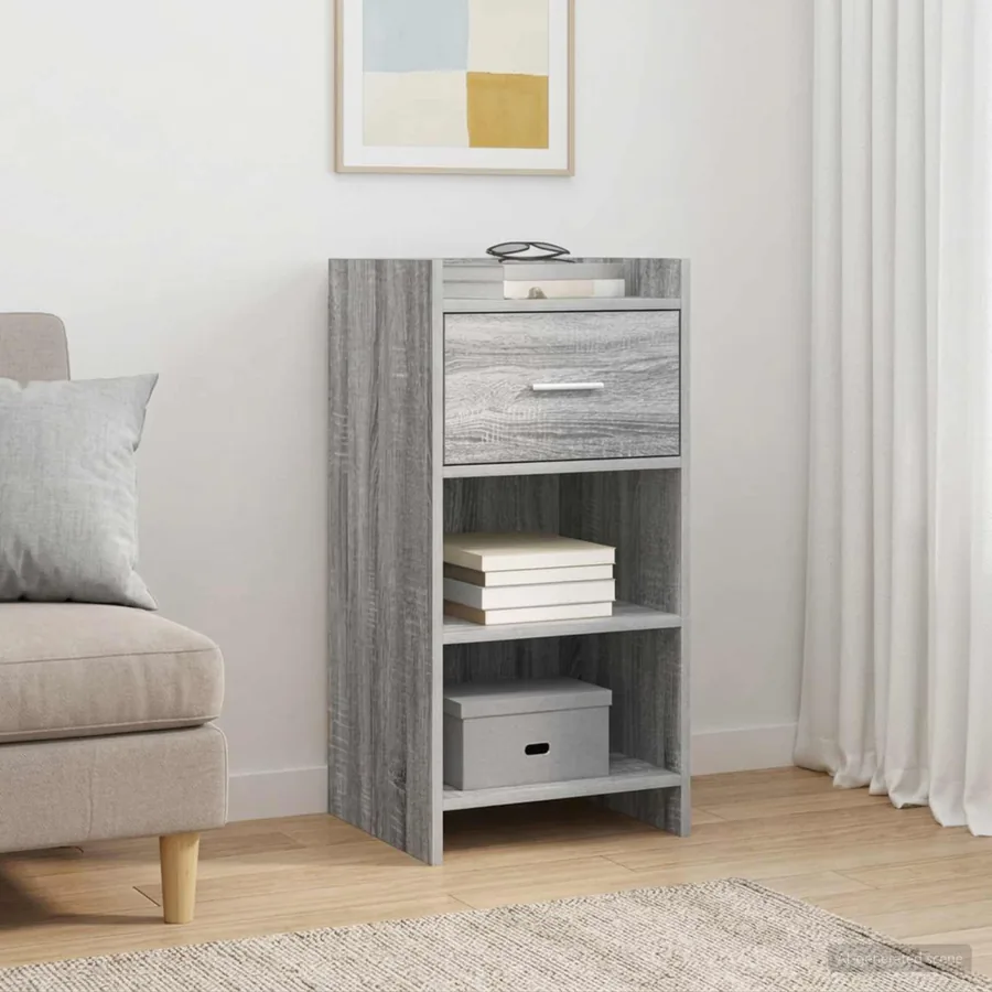 Buffet Sonoma gris 40 x 36 x 80 cm Bois d'ingénierie