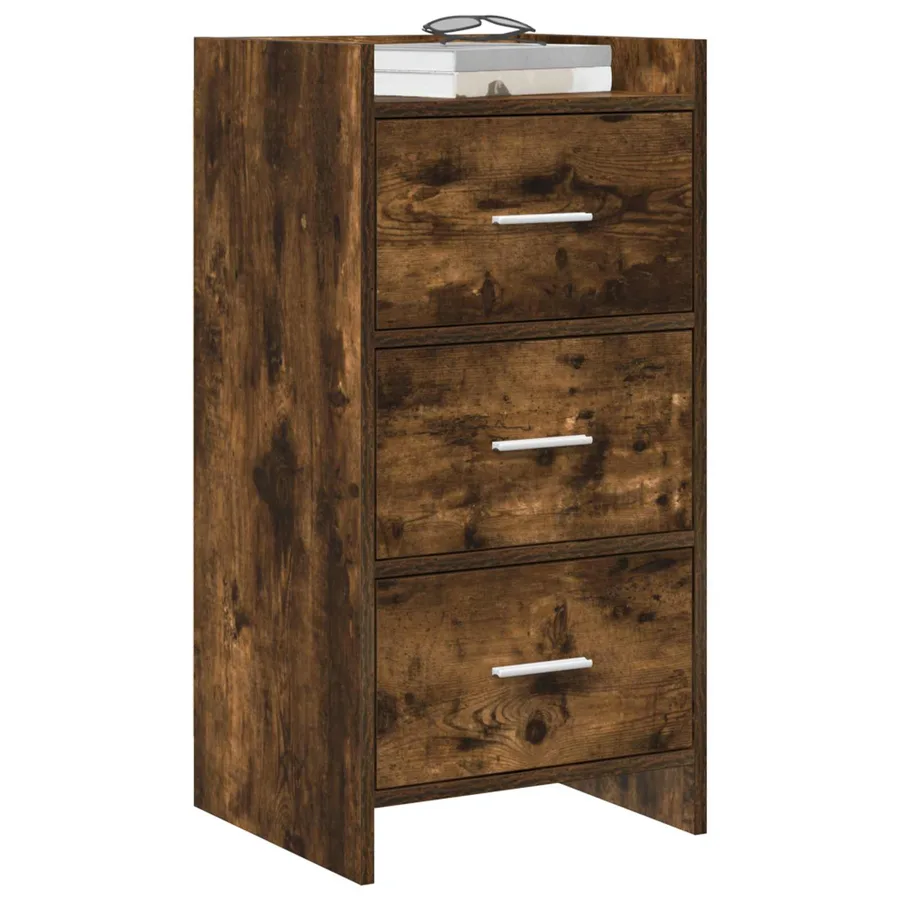 Buffet Chêne fumé 40 x 36 x 80 cm Bois d'ingénierie - 3