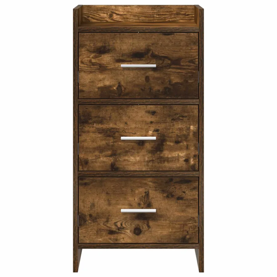 Buffet Chêne fumé 40 x 36 x 80 cm Bois d'ingénierie - 5