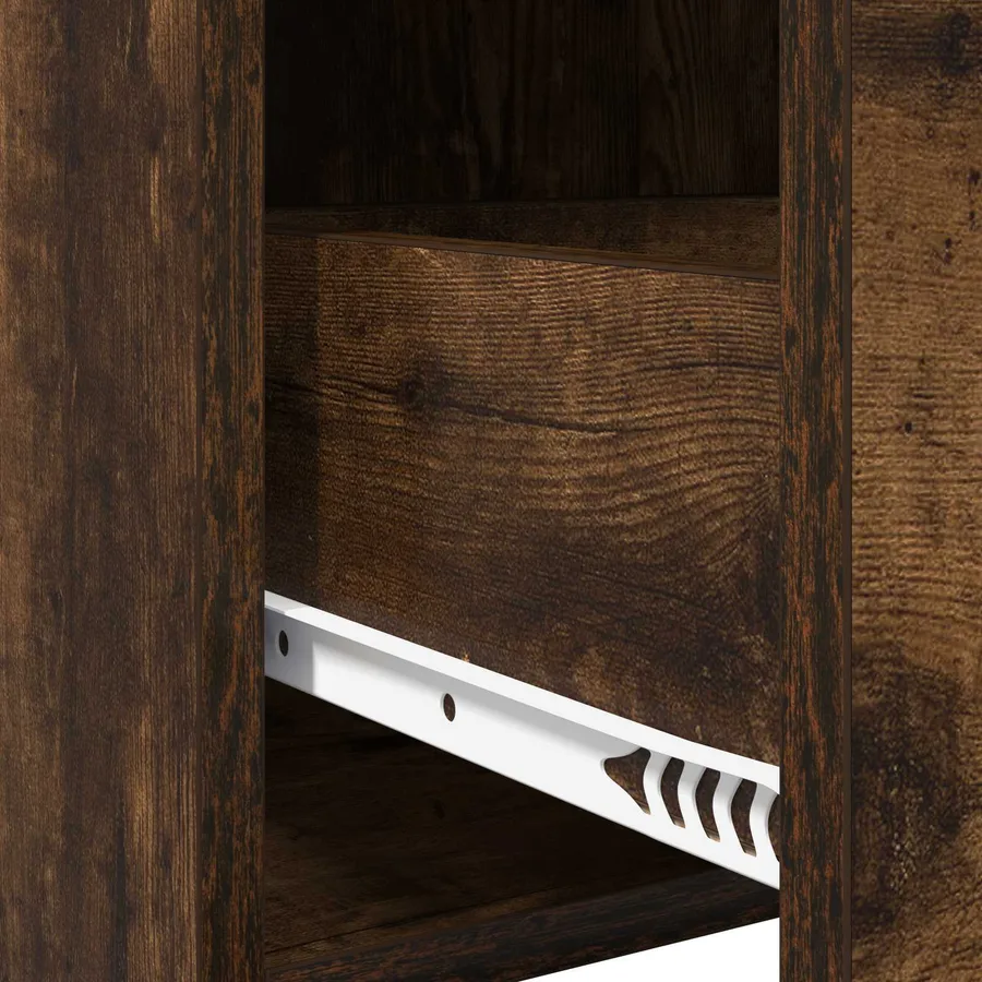 Buffet Chêne fumé 40 x 36 x 80 cm Bois d'ingénierie - 8