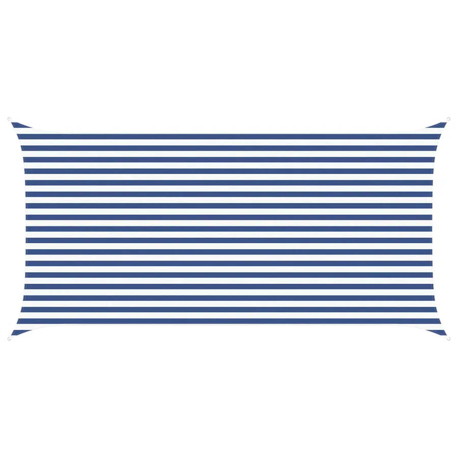 Voile d'ombre Bleu et Blanc 5 x 2,5 m 100 % polyester Oxford - 2