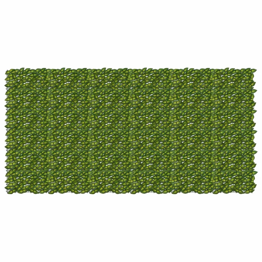 Écran de balcon avec feuilles Vert et jaune 300 x 150 cm