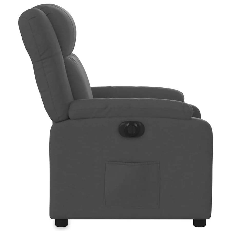 Fauteuil inclinable électrique Gris foncé Tissu - 10