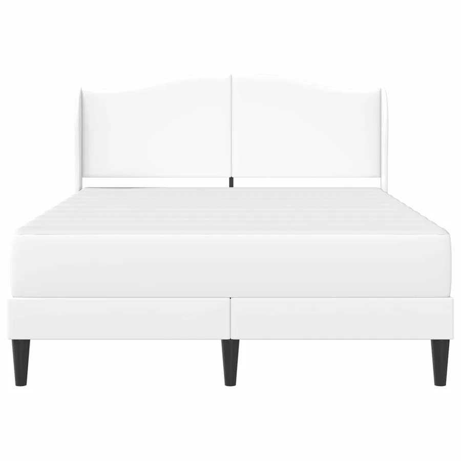 Cadre de lit avec tête de lit Blanc 140 x 200 cm Simili cuir - 6