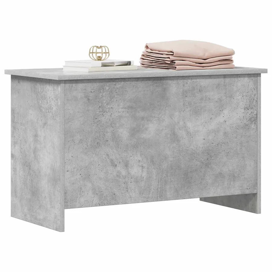 Coffre de rangement avec stockage Gris béton 80 x 40 x 50 cm - 3