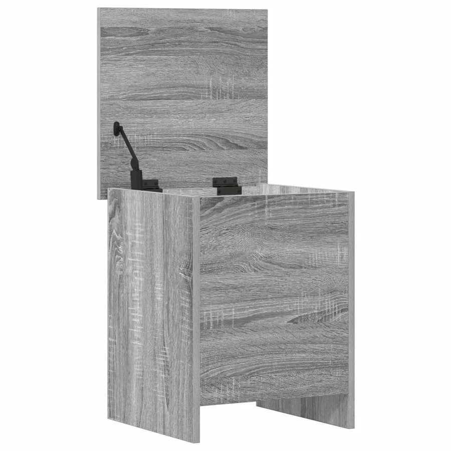 Coffre de rangement avec stockage Sonoma gris 40 x 40 x 50 cm - 5
