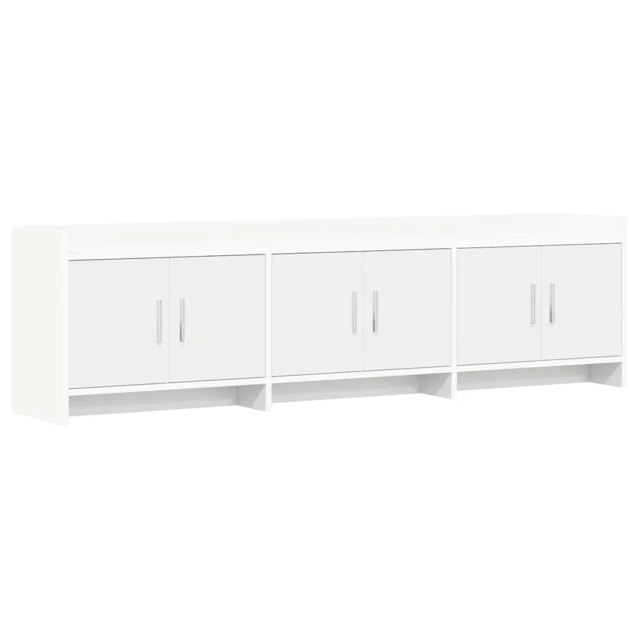Meuble TV 168 x 33 x 47 cm Blanc Bois d'ingénierie - 2