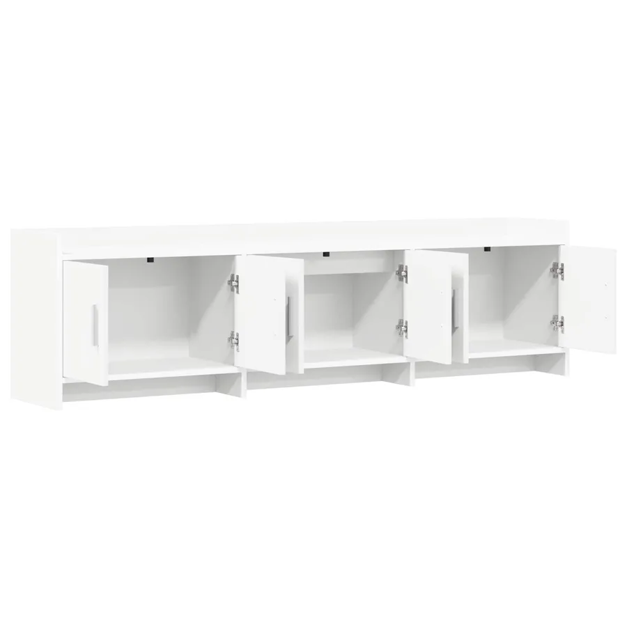 Meuble TV 168 x 33 x 47 cm Blanc Bois d'ingénierie - 4
