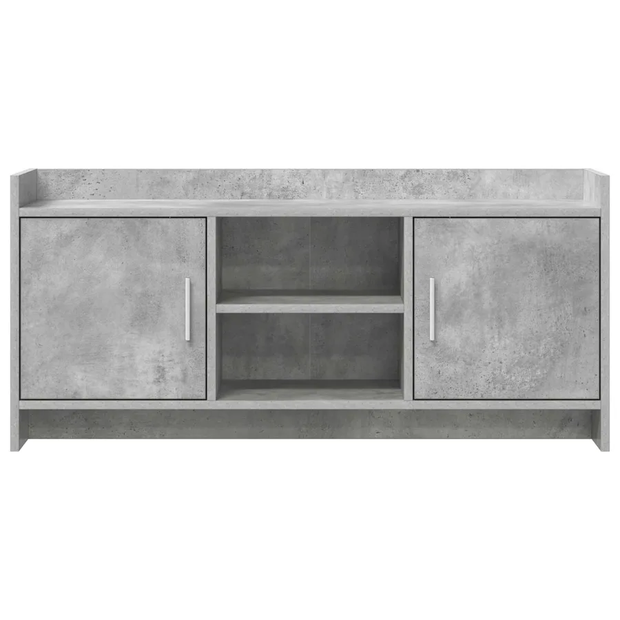 Meuble TV 102 x 33 x 47 cm Gris béton Bois d'ingénierie - 5