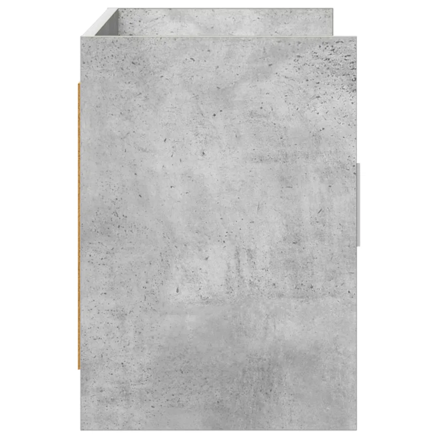 Meuble TV 102 x 33 x 47 cm Gris béton Bois d'ingénierie - 6