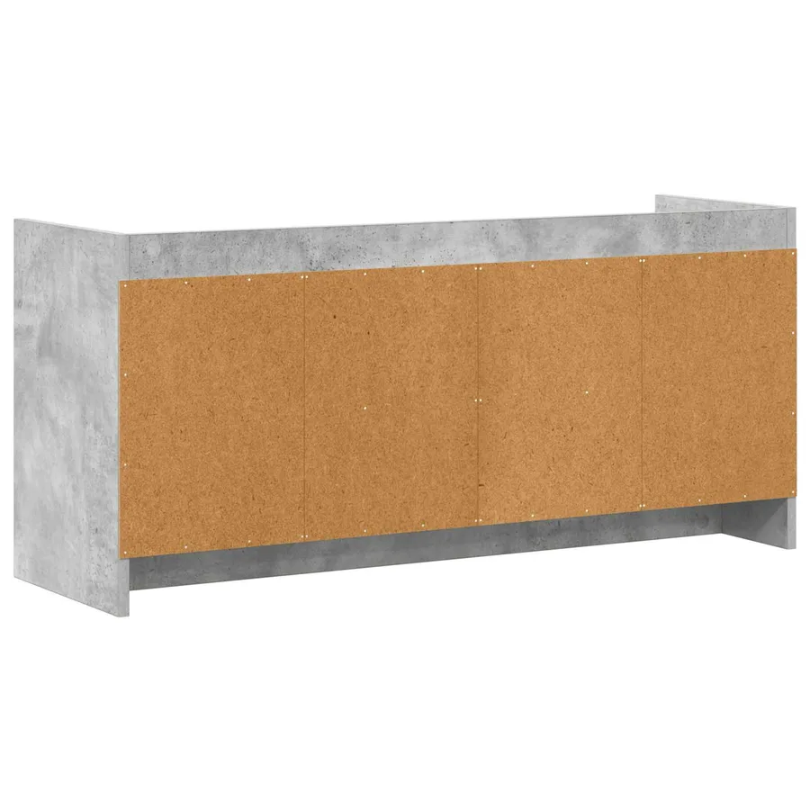 Meuble TV 102 x 33 x 47 cm Gris béton Bois d'ingénierie - 7