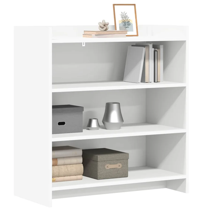 Buffet Blanc 75 x 36 x 80 cm Bois d'ingénierie - 3