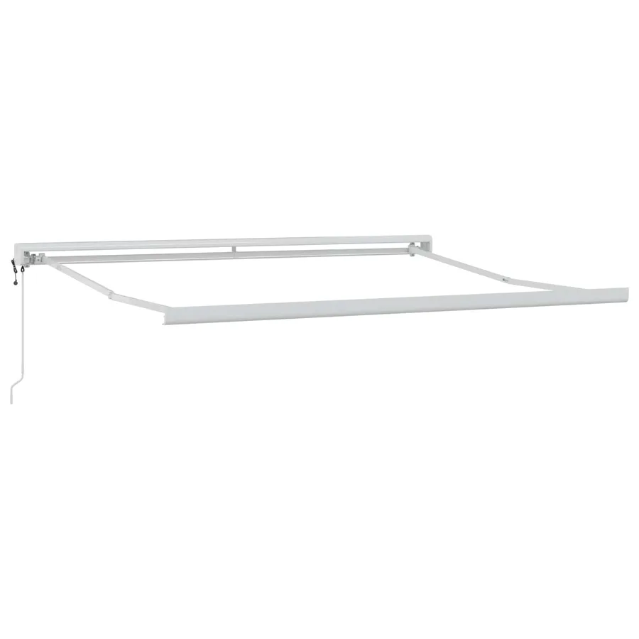Auvent rétractable Gris clair et blanc 400 × 300 cm - 3