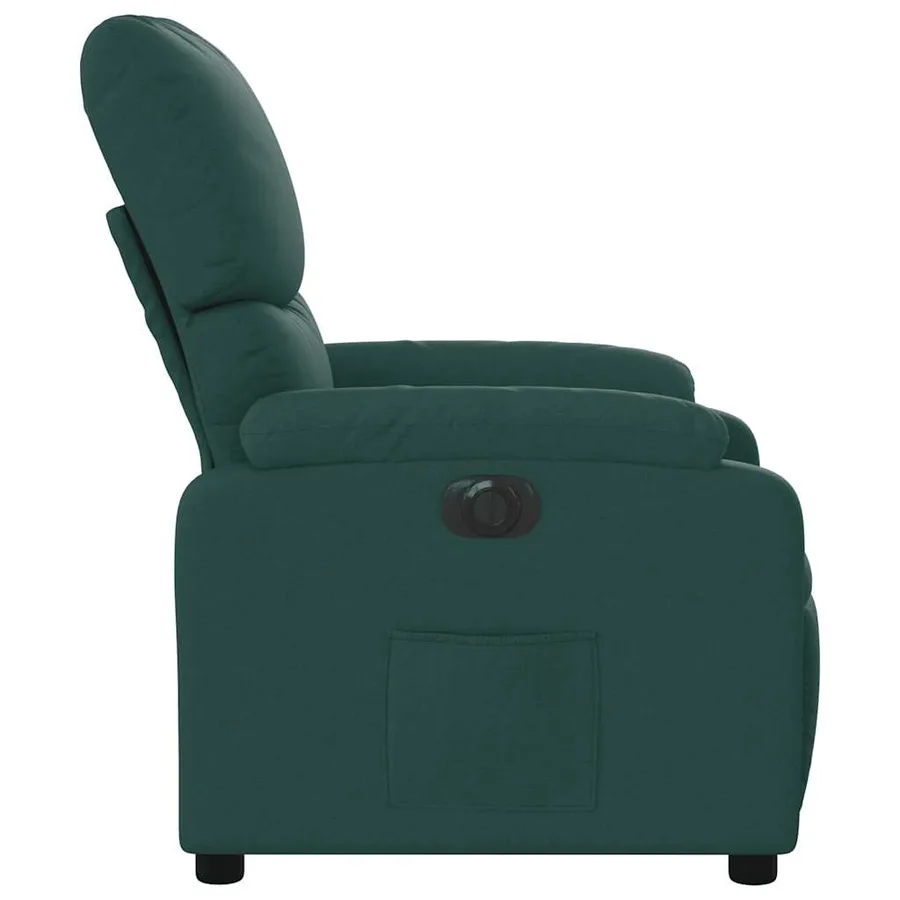Fauteuil inclinable électrique Vert foncé Tissu - 10