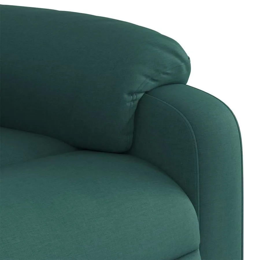 Fauteuil inclinable électrique Vert foncé Tissu - 11
