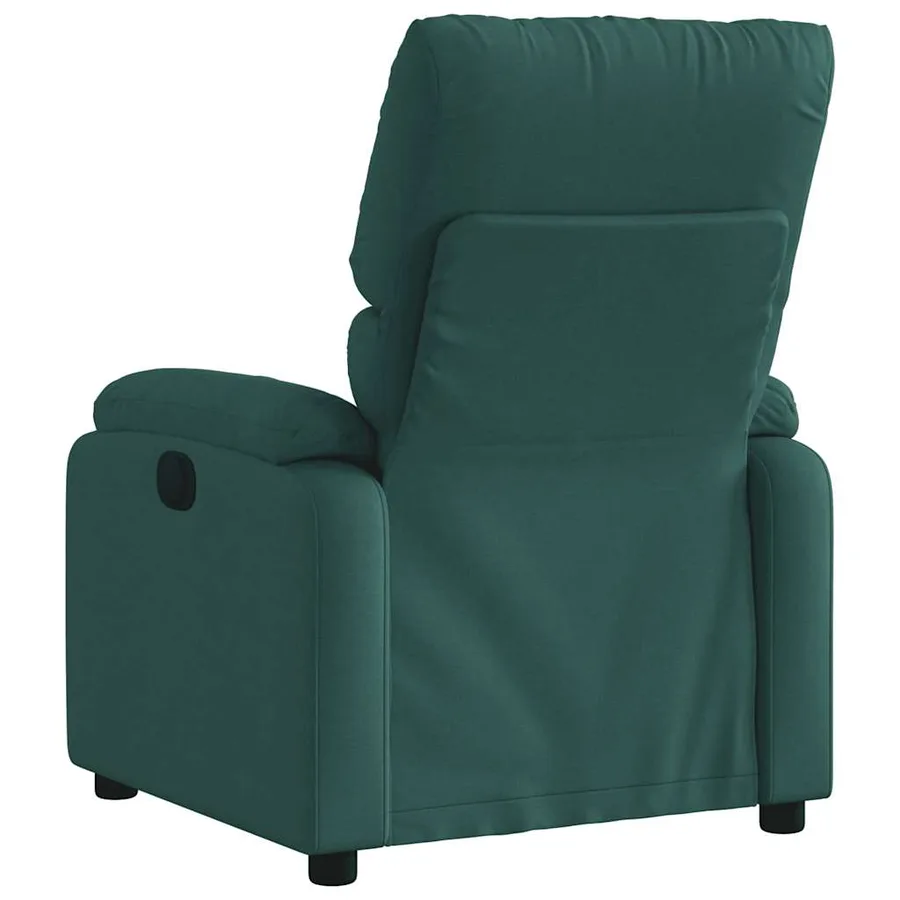 Fauteuil inclinable électrique Vert foncé Tissu - 5