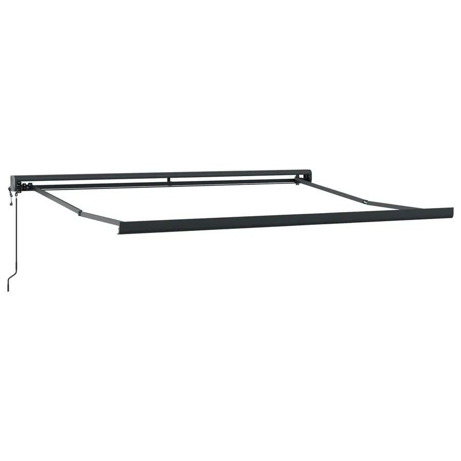 Auvent rétractable Gris clair et blanc 400 × 300 cm - 3