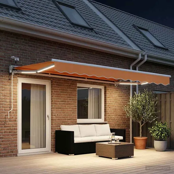 Auvent rétractable électrique Sable 4 × 3,5 m