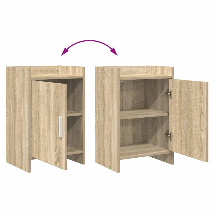 Tables de chevet 2 pcs Chêne Sonoma 40 x 30 x 60 cm - 7