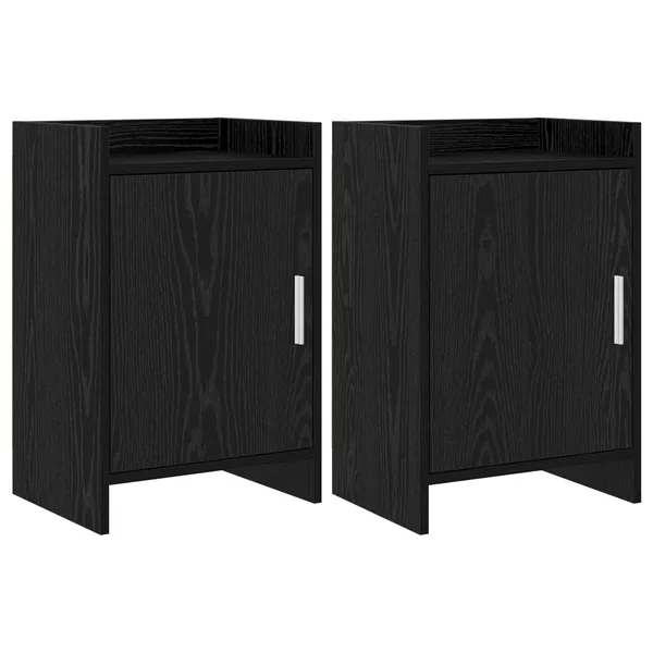 Tables de chevet 2 pcs Chêne noir 40 x 30 x 60 cm