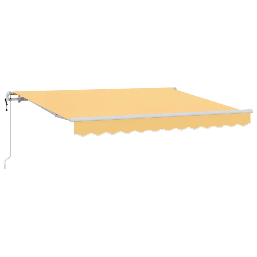 Auvent rétractable Sable 300 x 250 cm Tissu et Aluminium - 2
