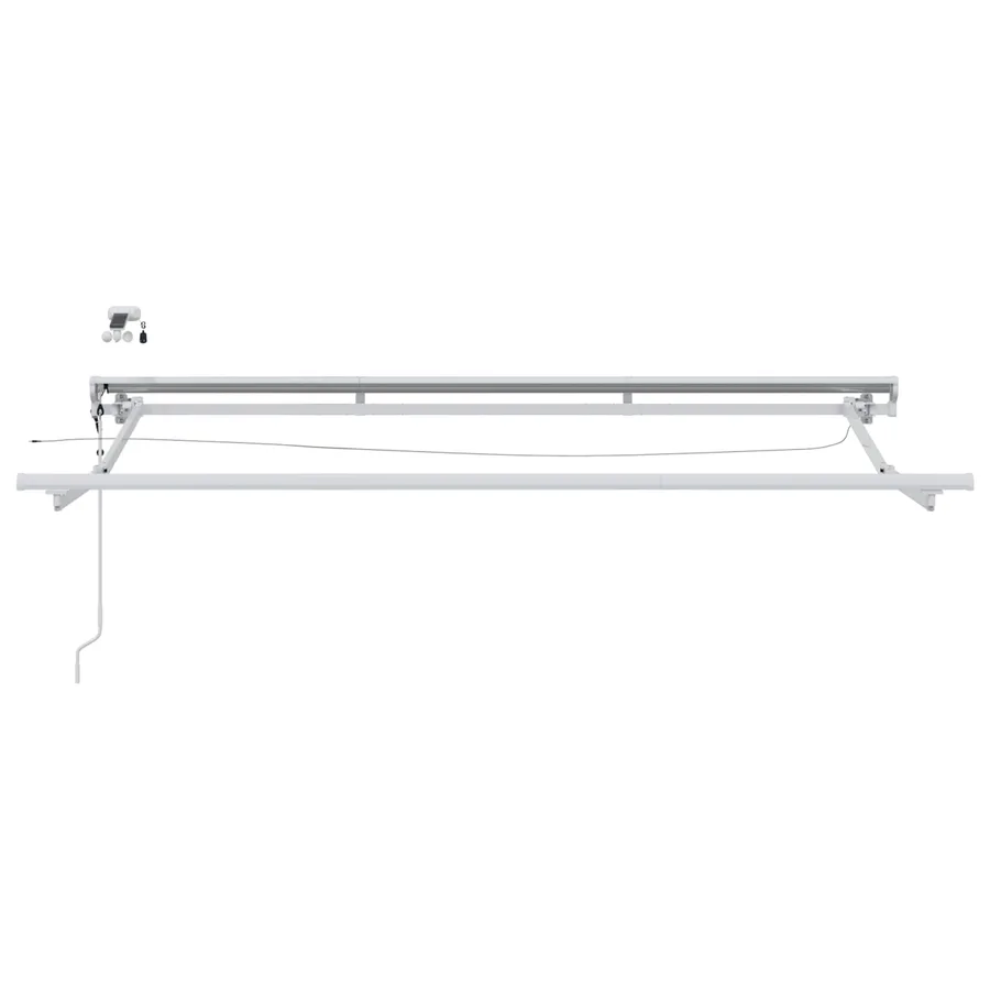 Auvent rétractable électrique Vert et blanc 2,5 x 2 m - 7