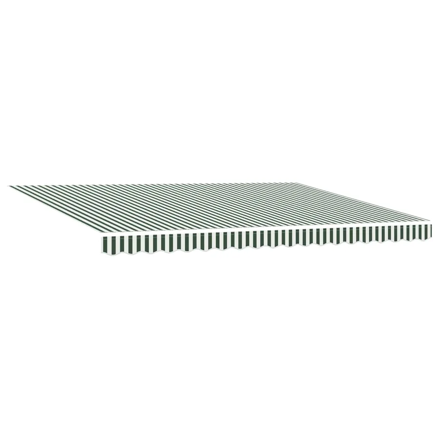 Auvent rétractable Vert et blanc 4 x 2 m - 4