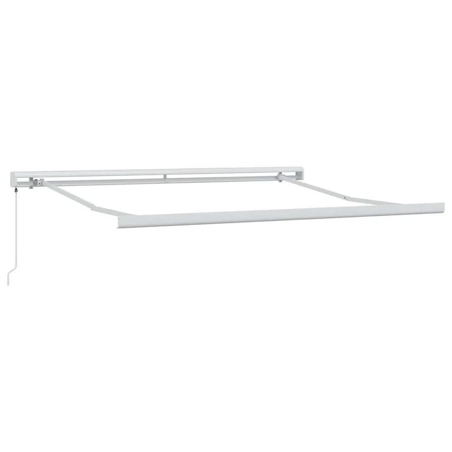 Auvent rétractable Gris clair et blanc 350 x 250 cm - 3