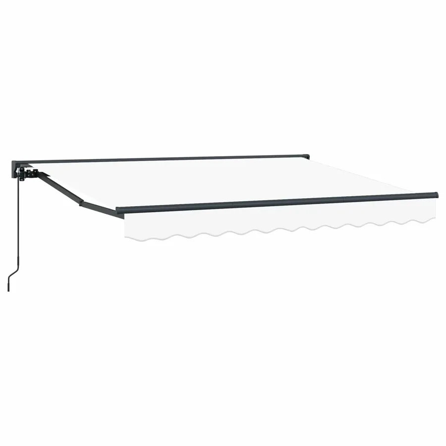 Auvent rétractable manuel Blanc 3 x 2 m - 2