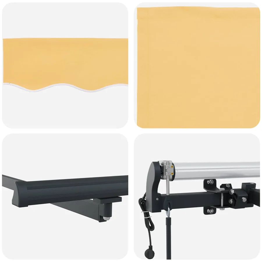 Auvent Rétractable Sable 3 x 2 m tissu - 4