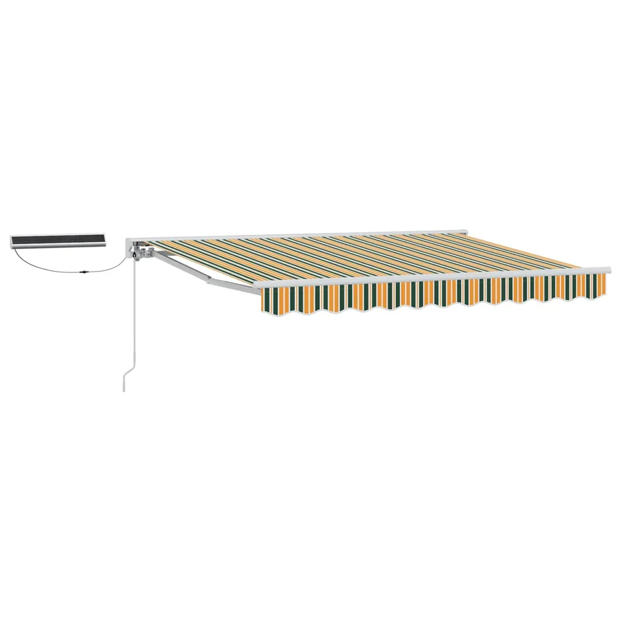 Auvent rétractable électrique Vert, Jaune, Blanc 2,5 x 2 m - 2