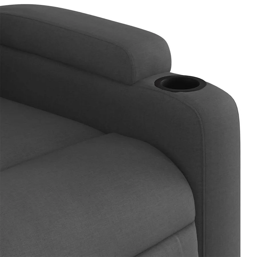 Fauteuil inclinable électrique Gris foncé Tissu - 11