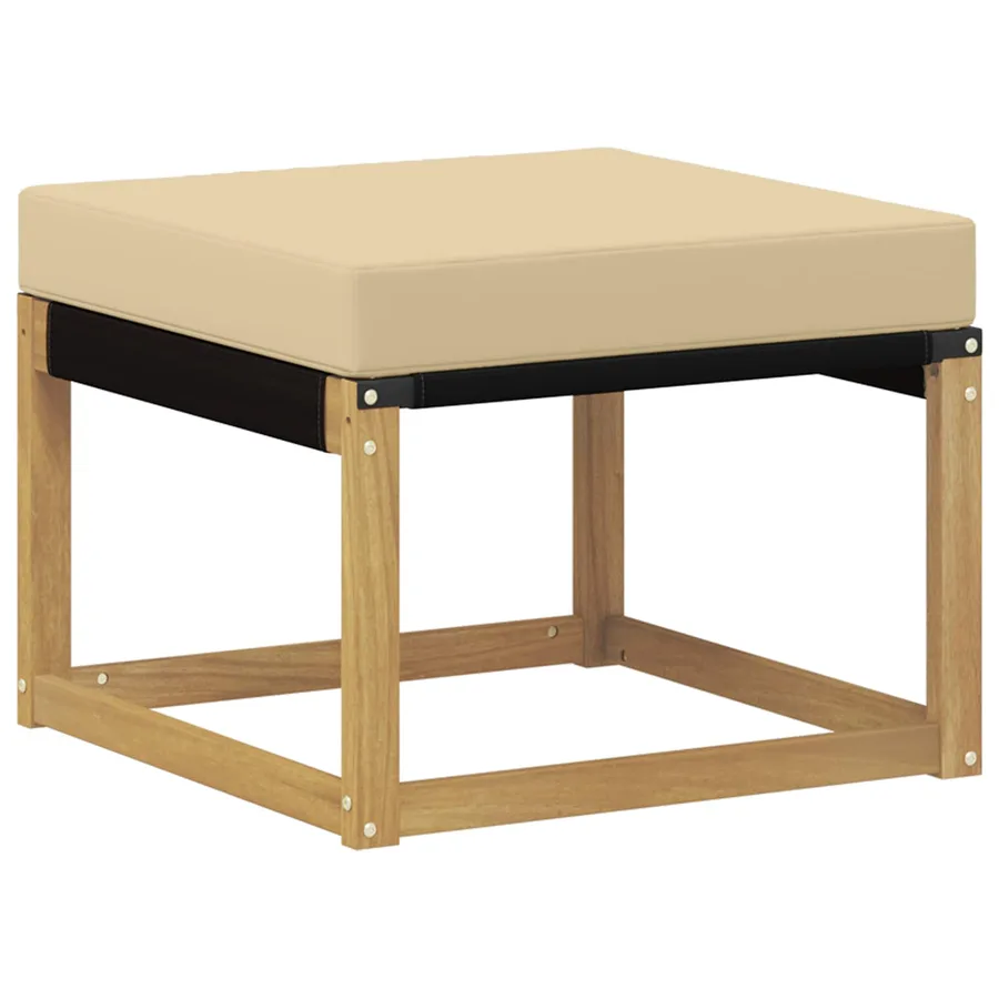 Ensemble de canapés d'extérieur 5 pcs Blanc et Beige - 6