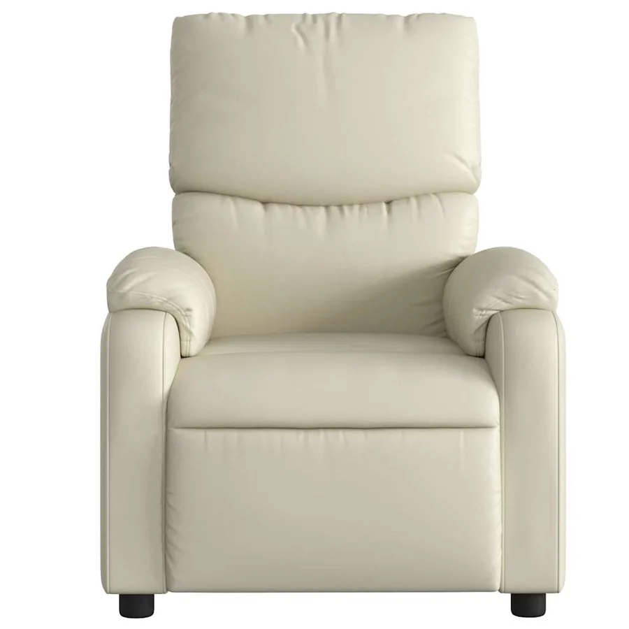 Fauteuil inclinable électrique Crème Similicuir - 9
