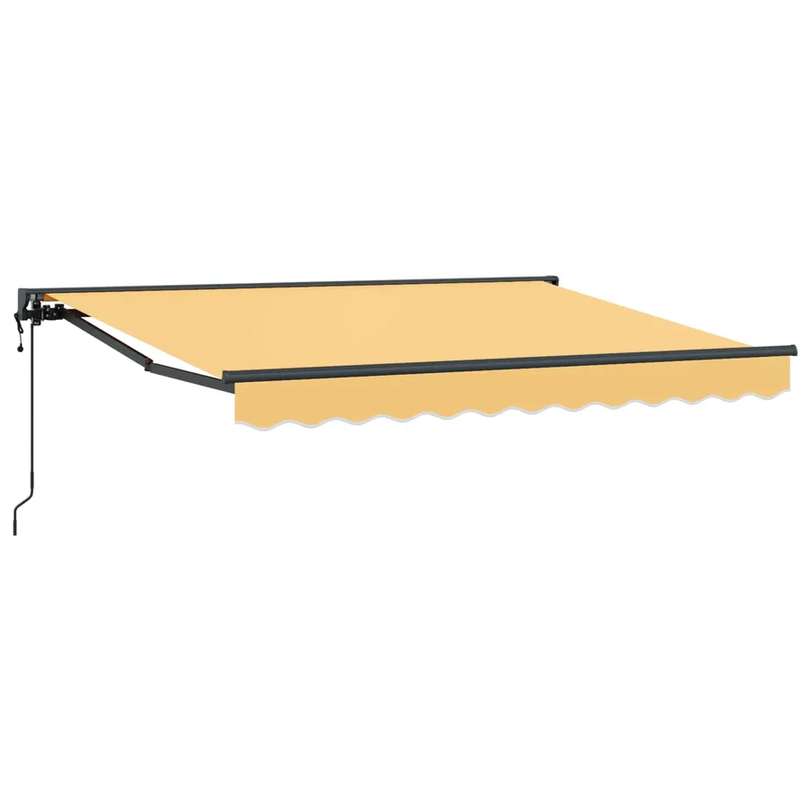 Auvent rétractable Sable 4,5 × 3 m Polyester et Aluminium - 2
