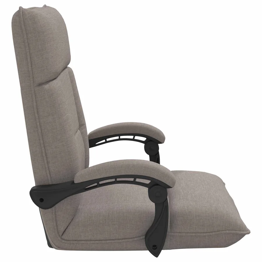 Fauteuil de sol ajustable Taupe Tissu - 4