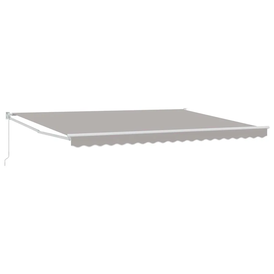 Auvent rétractable Gris clair 4 x 2 m - 2