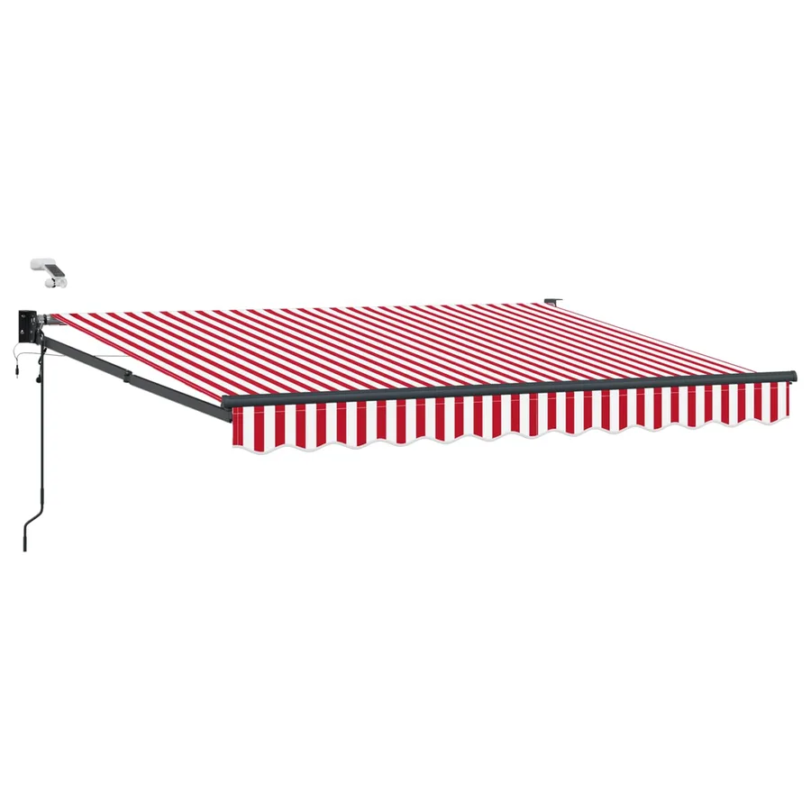 Auvent rétractable électrique Rouge et Blanc 2,5 x 2 m - 2